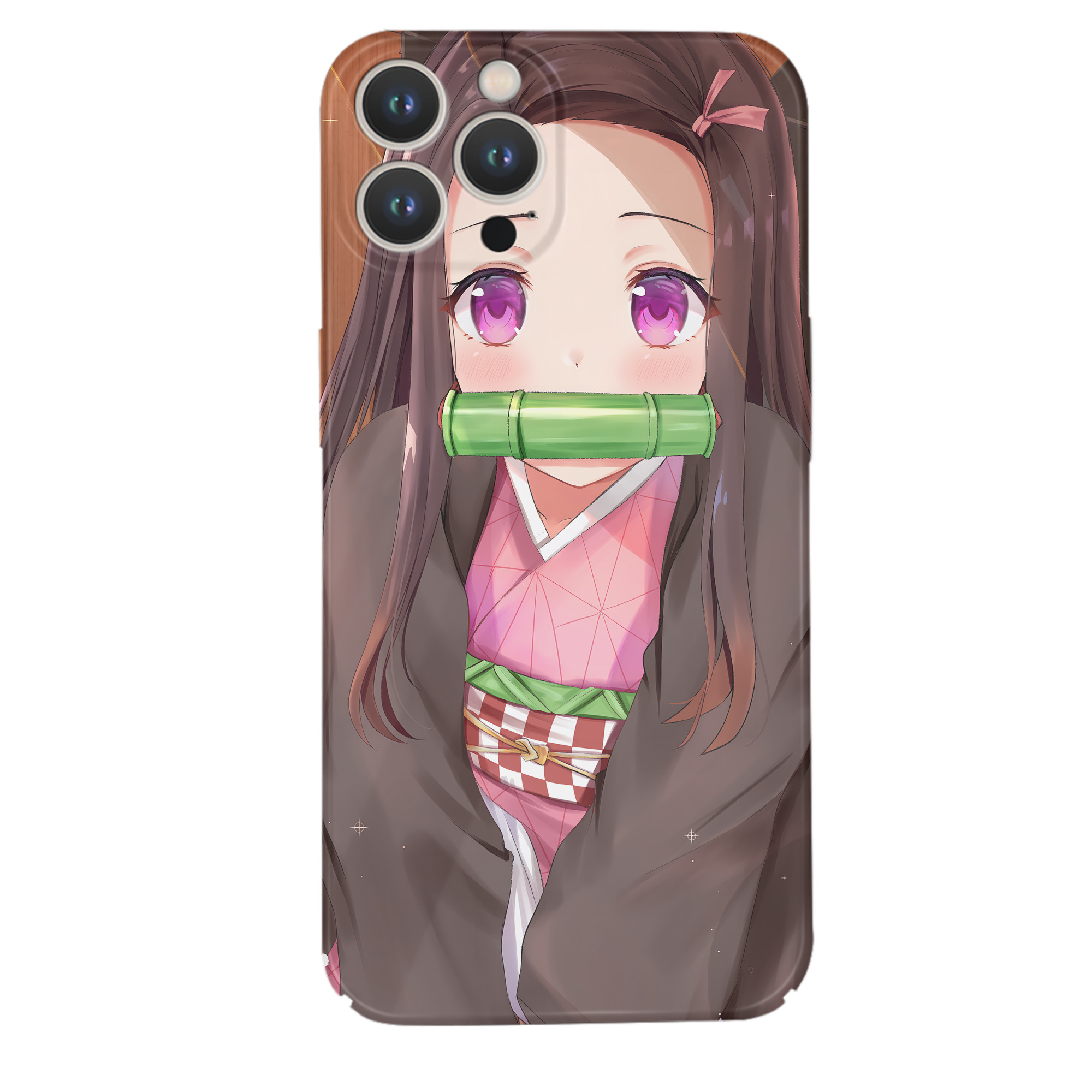 （画像用） 鬼滅の刃（きめつのやいば）竈門 禰󠄀豆子／かまど ねずこ Kamado Nezuko 【iPhone 14シリーズ対応】ハードケース